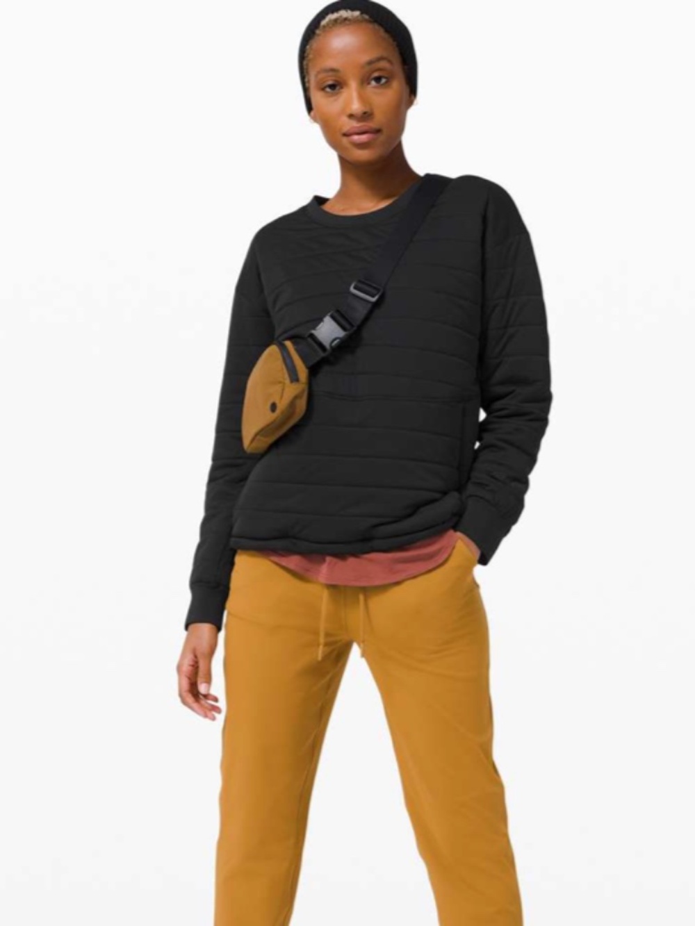 Lululemon Dynamic Movement Crew – Black (Size 4) | Insulated Windproof Pullover - Picture 1 of 6